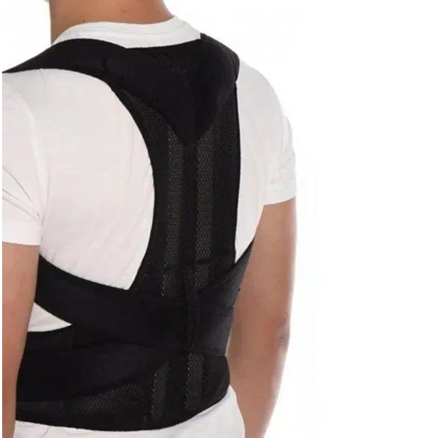 Коректор постави Back Pain Need Help для чоловіків і жінок на липучці Чорний (opt-20604)