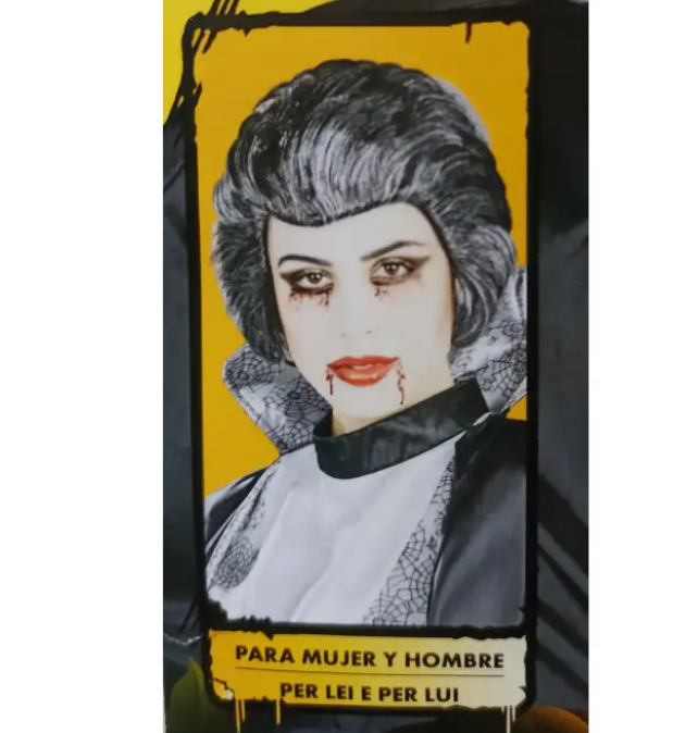 Парик на Хэллоуин для мужчин и женщин One size Черно-серый (347299) Парик на Хэллоуин для мужчин и женщин One size Черно-серый (347299)