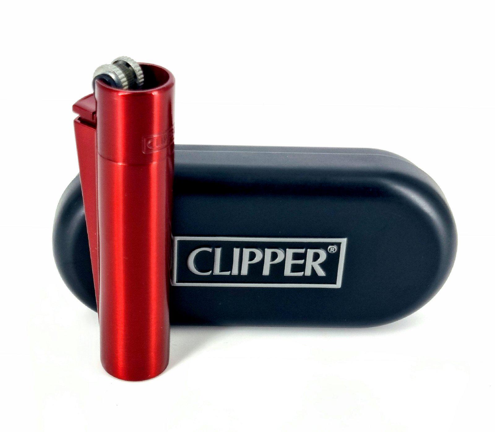 Запальничка Clipper метал Червоний (11818658)