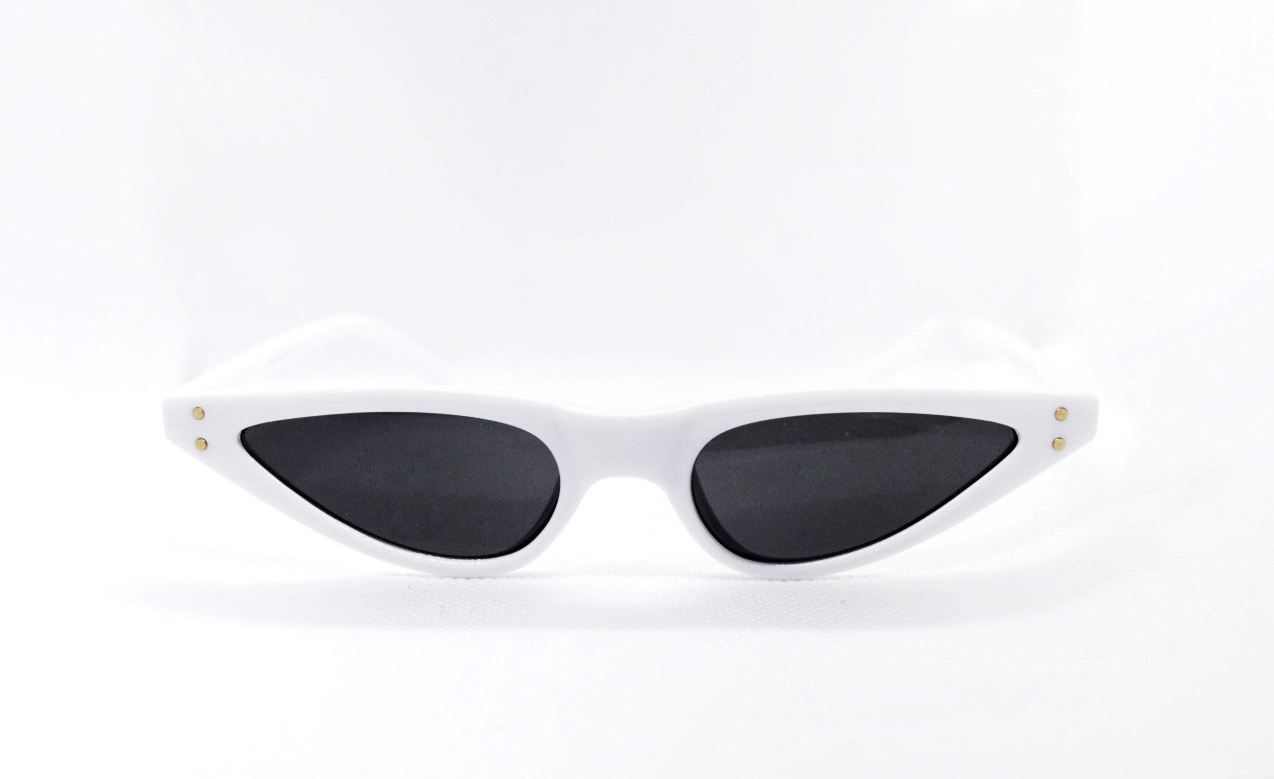 Очки солнцезащитные узкие Белый (U-11)