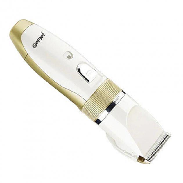 Машинка для стрижки професійна Gemei GM-6001 бездротова з насадками Білий (00493) Машинка для стрижки професійна Gemei GM-6001 бездротова з насадками Білий (00493)