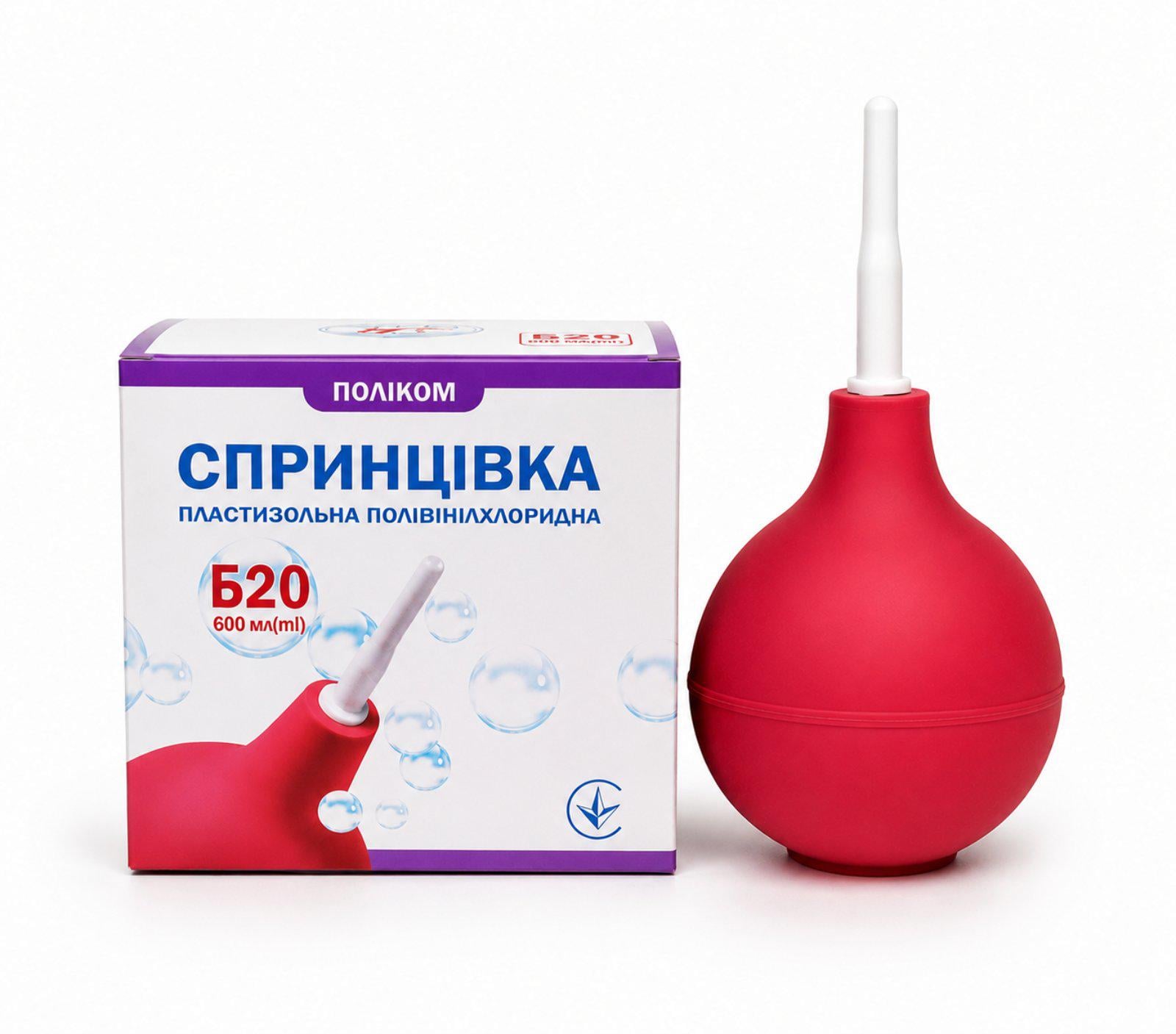 Спринцовка Поликом Б-20 600 мл с твердым наконечником (37134937)