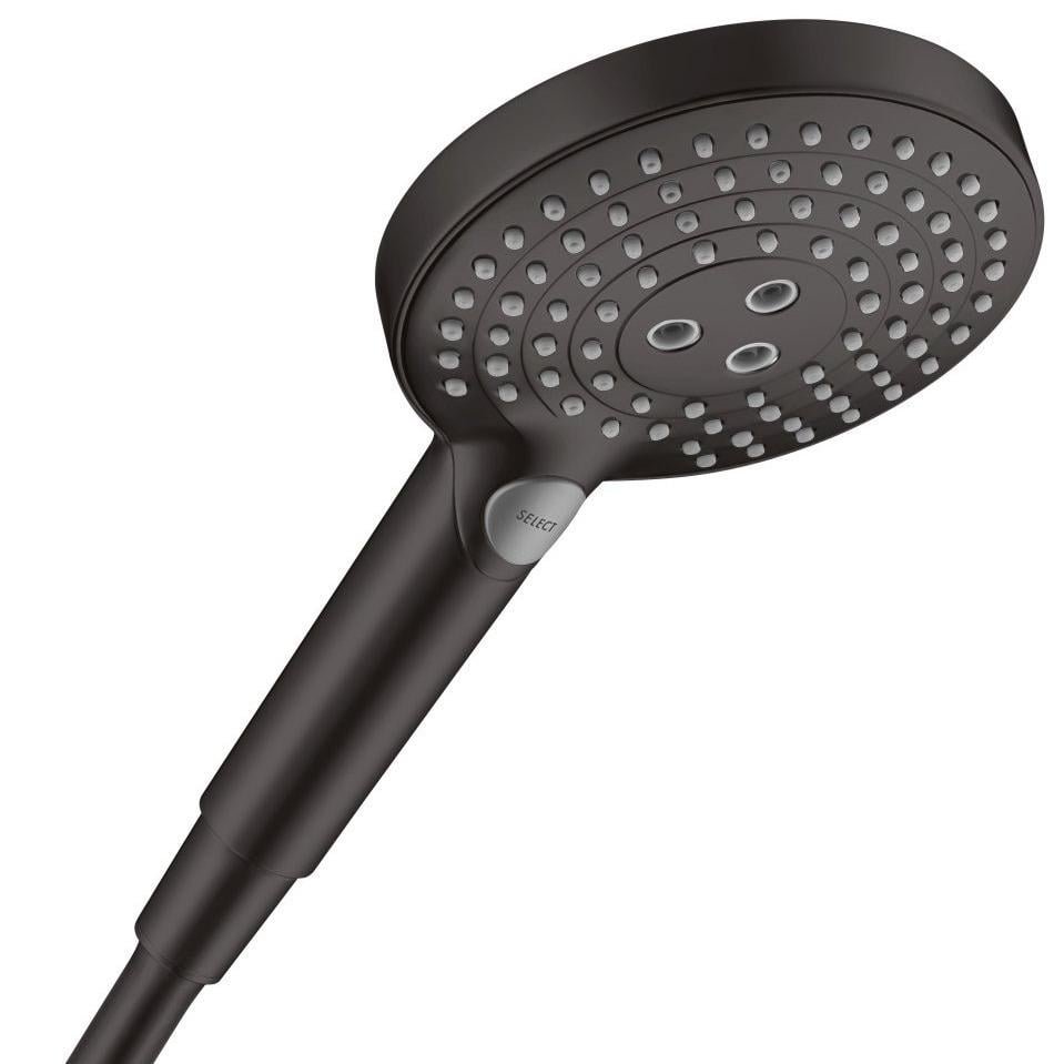 Душевая лейка Hansgrohe Raindance 26014670 с кнопкой 125 мм Черный (234639)
