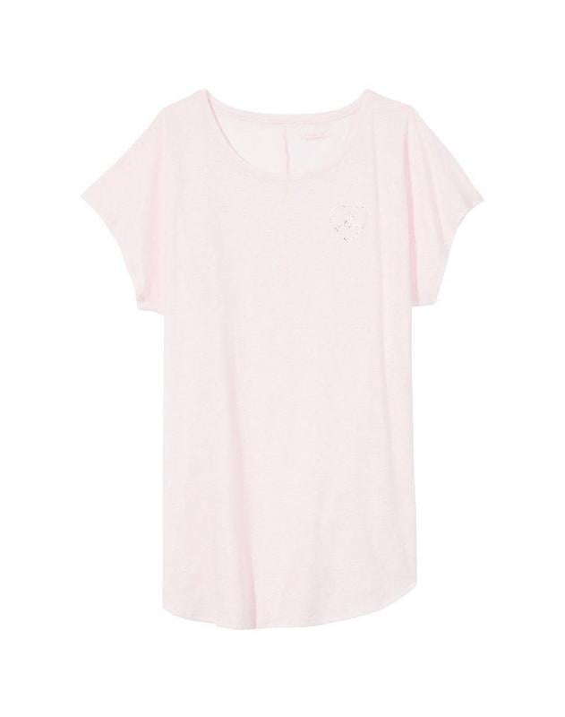 Ночная рубашка Victoria's Secret Lightweight Cotton M/L Розовый (2020883995) - фото 3