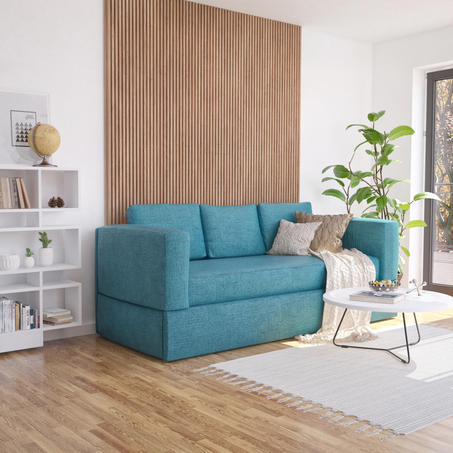 Диван-трансформер Knap Knap Rumi у вітальню/спальню Turquoise (S016012070) - фото 4