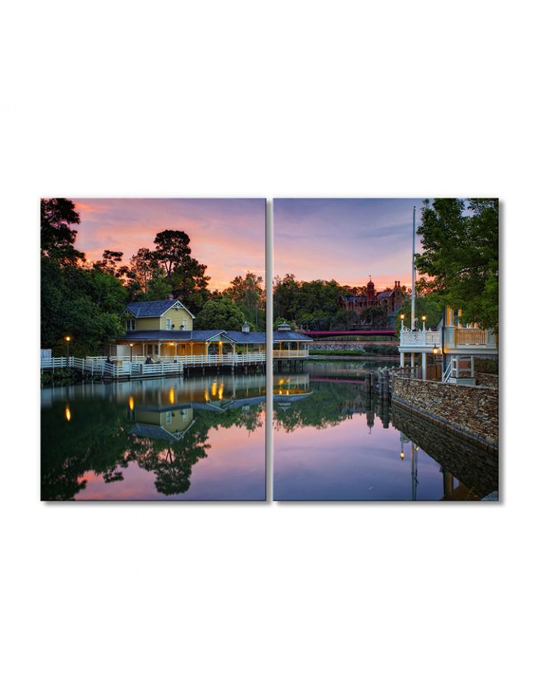 Картина модульная Тематический парк в Бэй Лейк, Флорида 2 модуля 40х60 см