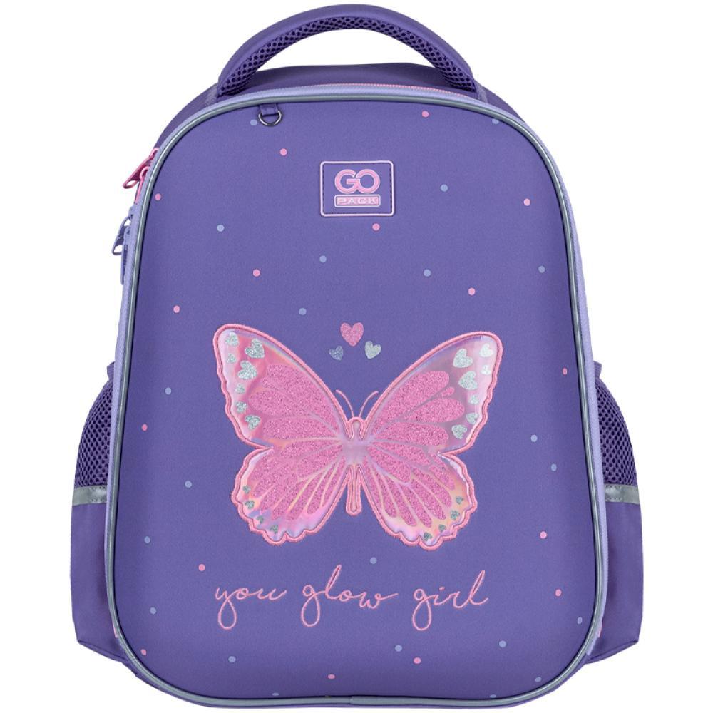 Рюкзак школьный GoPack Education Glowing 38x28x13 см 15 л Фиолетовый (GO25-165M-4)