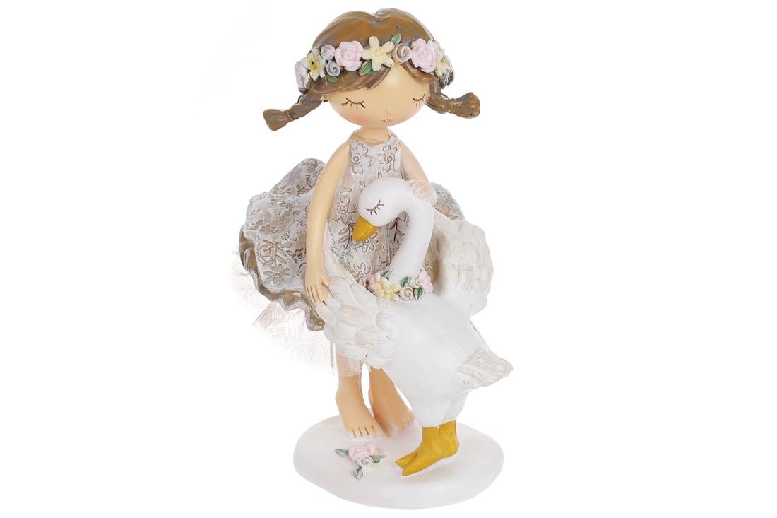 Декоративная фигурка BonaDi Девочка с лебедем (831-877)