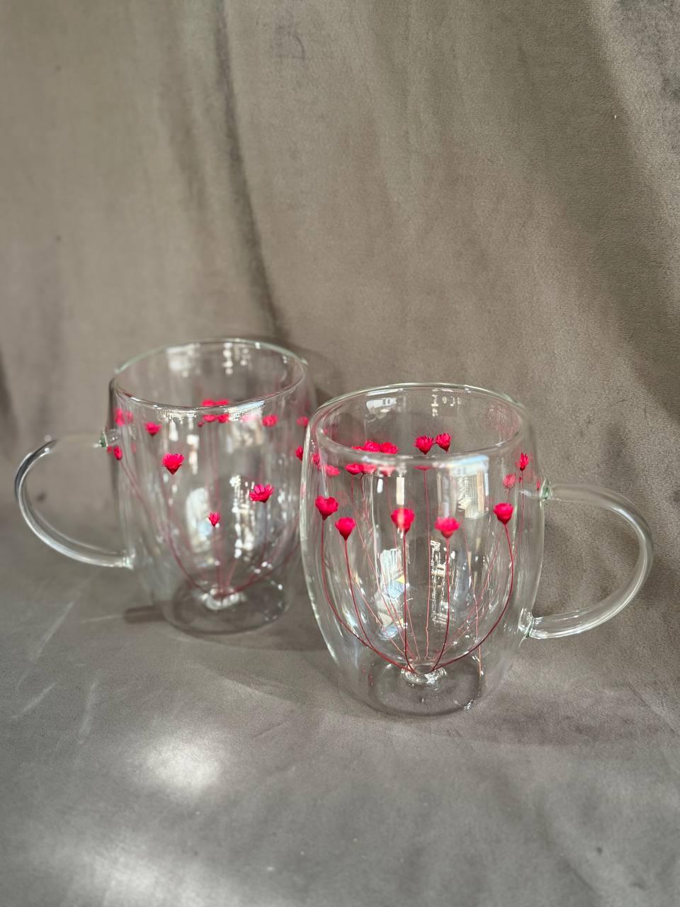 Набір чашок Vittora Магія бутонів з подвійним дном 2 шт. 320 мл (VT-5321-320) - фото 1