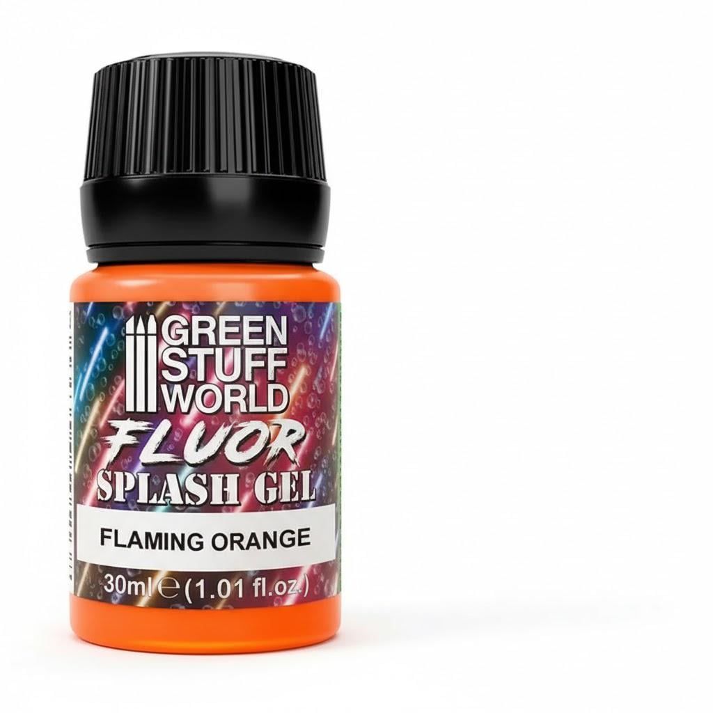 Гель для імітації підсвічування GSW Splash Gel 30 мл Flaming Fluor Orange (2355761991)