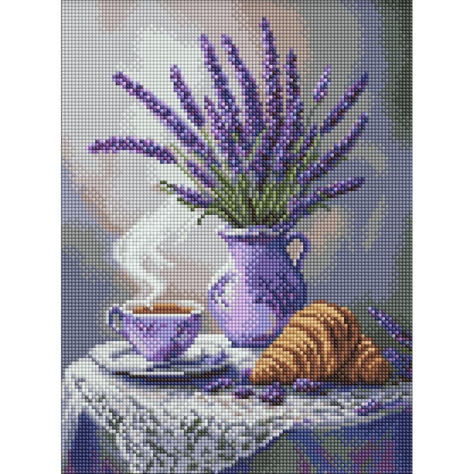 Алмазна мозаїка Ideyka Лавандовий натюрморт 30x40 см (AMO8208)