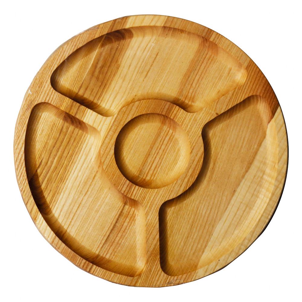 Поднос-менажница TreeVeru ясень 30 см 4 ячейки (6042539)