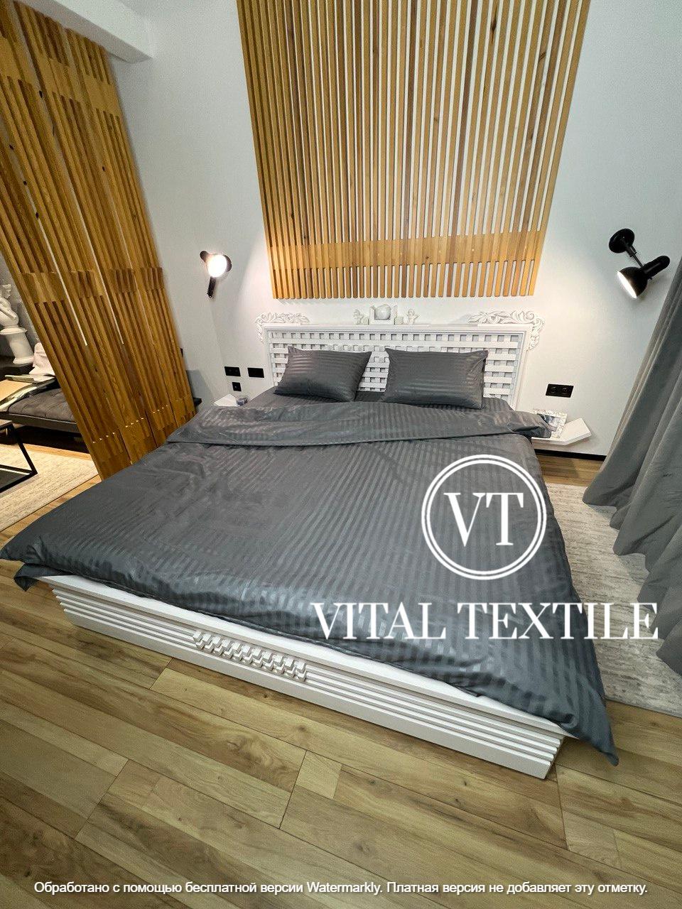 Комплект постільної білизни Vital Textile SP-8 страйп полуторний 150х220 см - фото 3