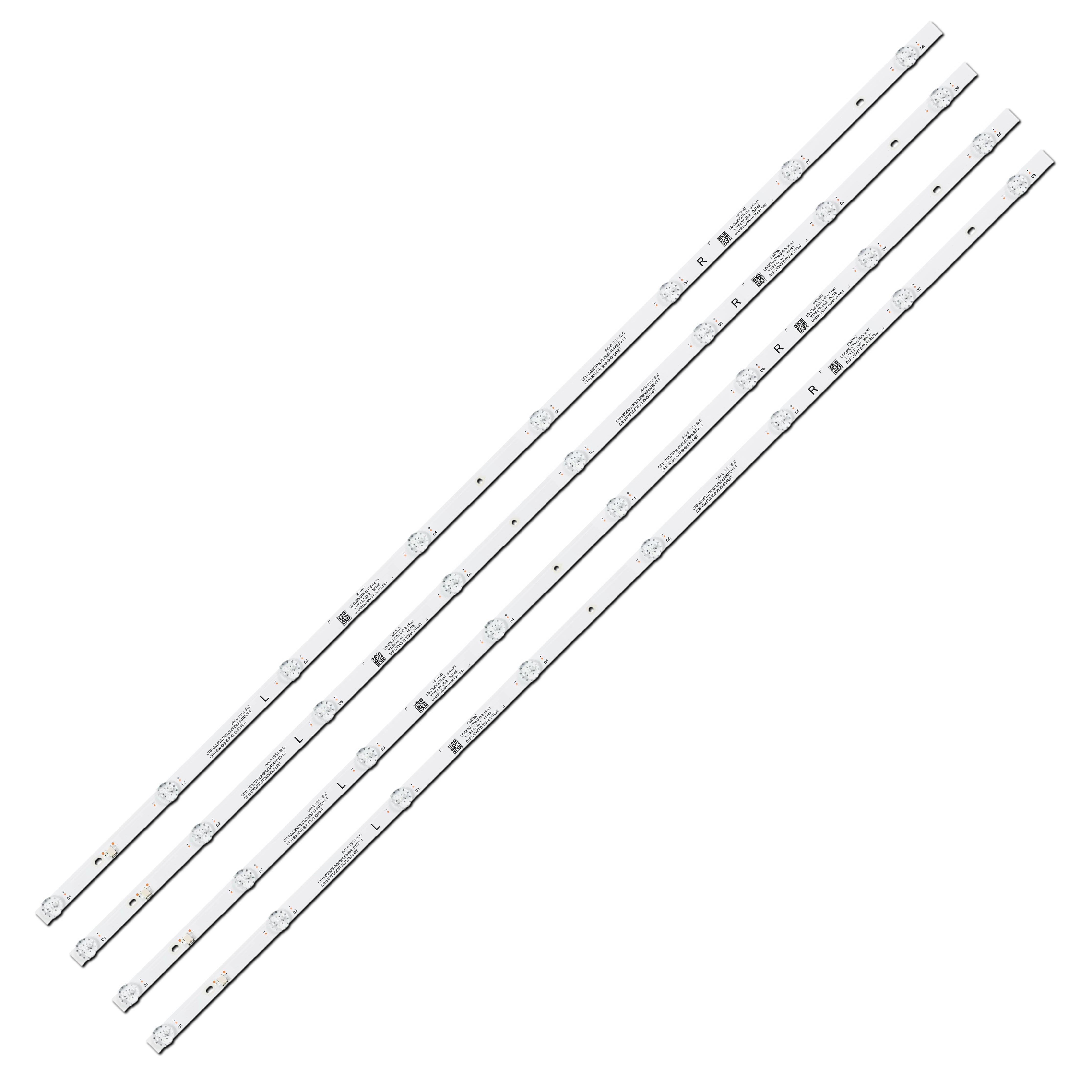 Комплект LED подсветки для TV CRH-ZG50G7N3030080494KREV1.1 CRH-BX50G5SP3030080498T lB500-G7N-UR-8-14-X1 50" 4 шт. (ART-13923) Комплект LED подсветки для TV CRH-ZG50G7N3030080494KREV1.1 CRH-BX50G5SP3030080498T lB500-G7N-UR-8-14-X1 50" 4 шт. (ART-13923)