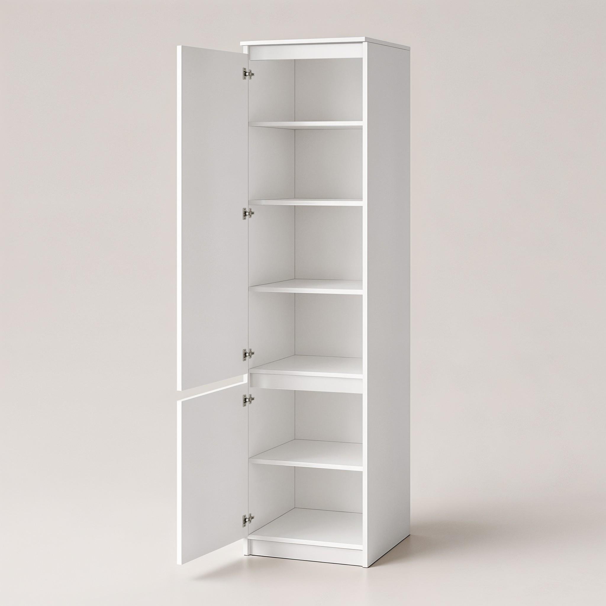 Шкаф-пенал с полками T-217 500х498х2117 мм Белый - фото 2 Шкаф-пенал с полками T-217 500х498х2117 мм Белый - фото 2