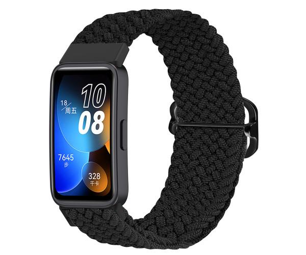 Ремешок Textile Elastic для Huawei Band 10/9/8 Черный