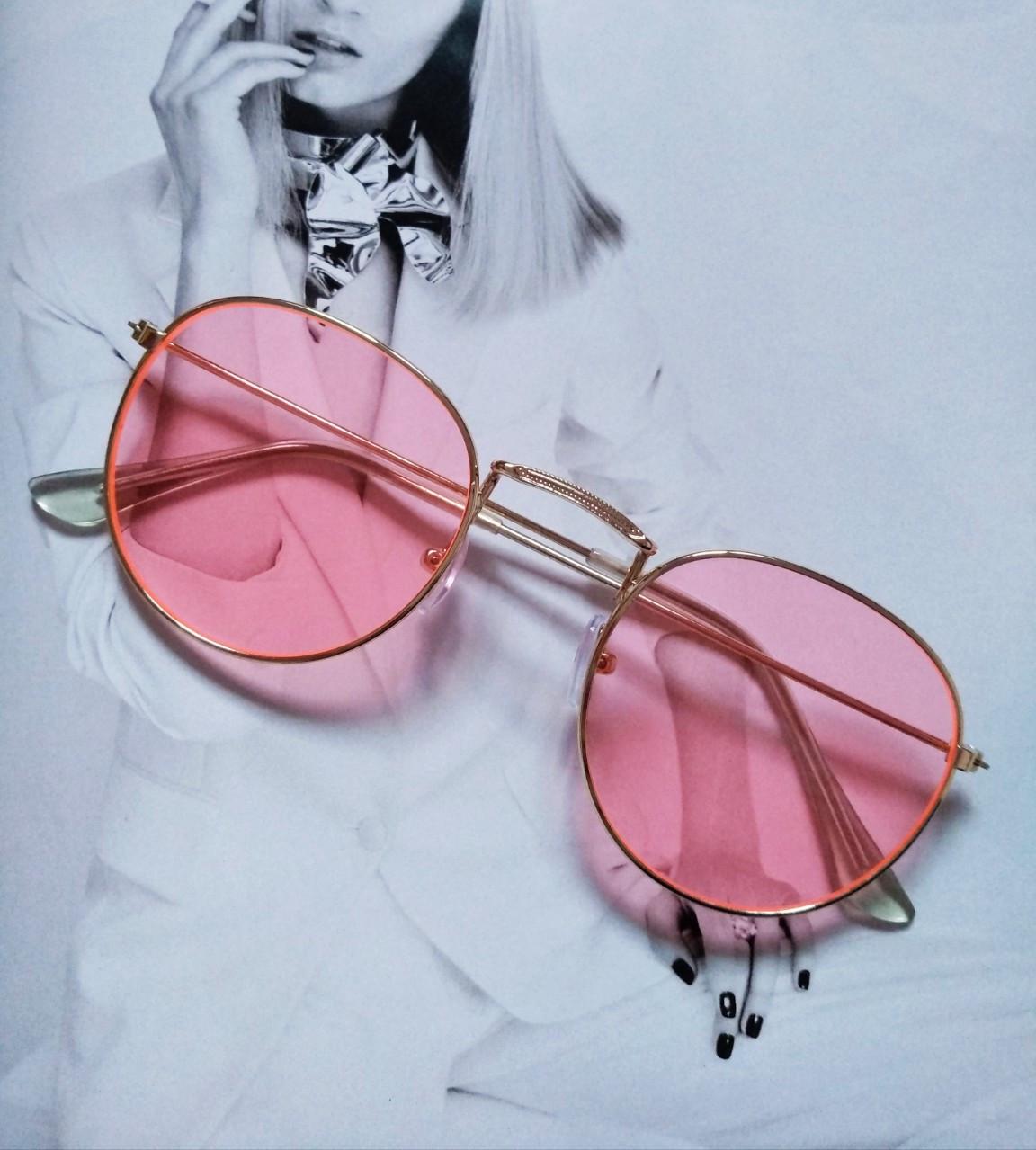 Солнцезащитные ретро очки Розовый Солнцезащитные ретро очки Розовый