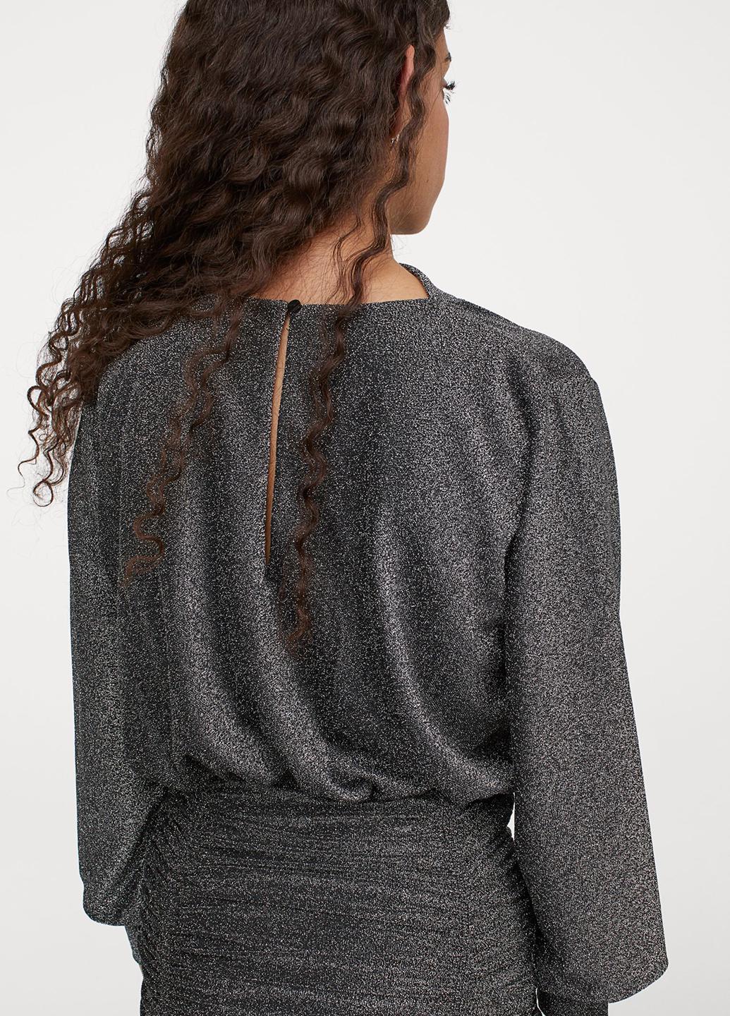 Платье H&M XS Темно-серый (9549492b45) - фото 3