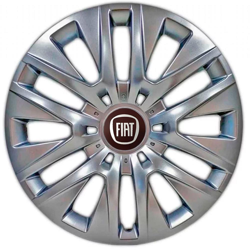 Колпаки SJS с логотипом Fiat 429 R16 4 шт. Серебряный (31006520)