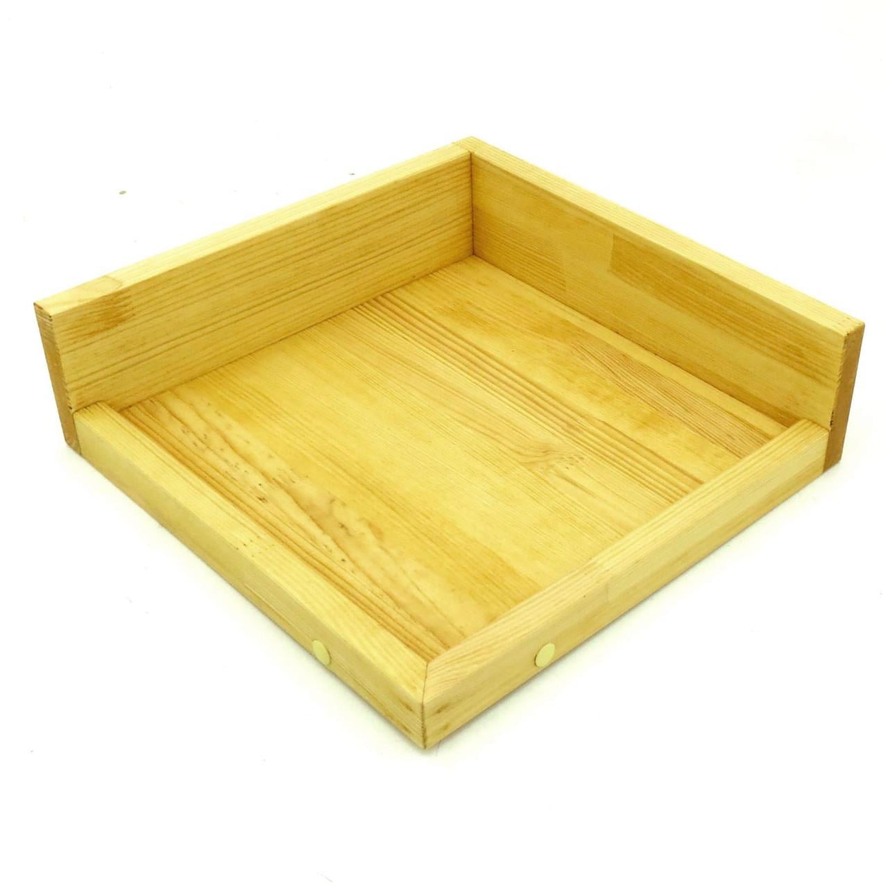 Полка настенная угловая из дерева Харабакоа Ваниль (УНП-000702)