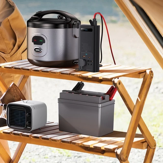 Автомобільний інвертор BASEUS IGBT Power Inverter 300W 220V CN/EU Black - фото 8 Автомобільний інвертор BASEUS IGBT Power Inverter 300W 220V CN/EU Black - фото 8