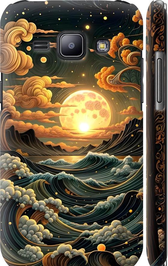 Чехол на Samsung Galaxy J1 J100H Арт волны (6332m-104-42517)