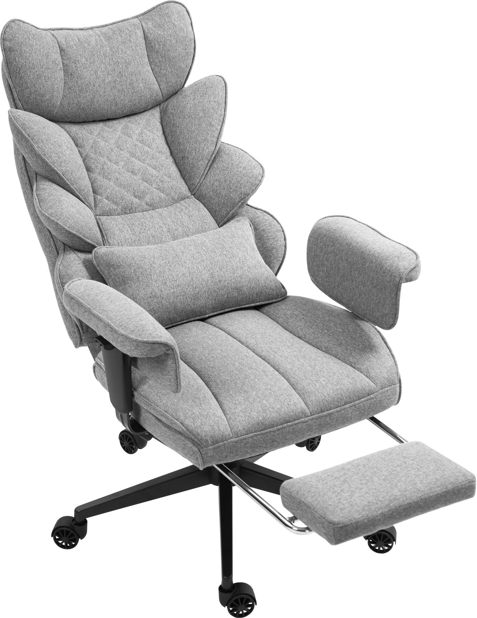 Офисное кресло GT Racer B-2511 Fabric Gray (1606) - фото 5