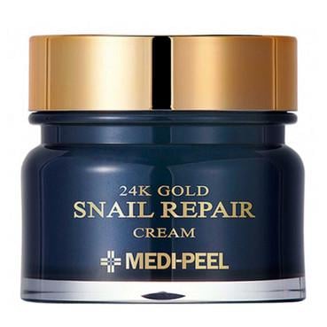 Крем відновлювальний із коллоїдним золотом і муцином равлика MEDI-PEEL 24K Gold Snail Repair Cream 50 мл (8809409345758)