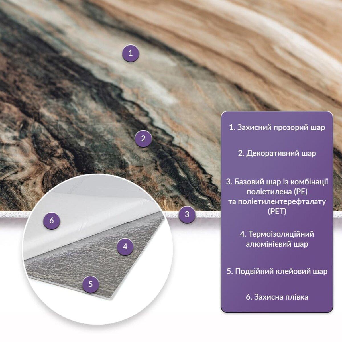 Плитка стінова самоклеюча 600х300х2 мм (SW-00002309) - фото 2 Плитка стінова самоклеюча 600х300х2 мм (SW-00002309) - фото 2