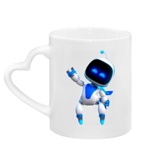 Чашка с ручкой в виде сердца Astrobot 320 мл Белый (7637184-1-144243)