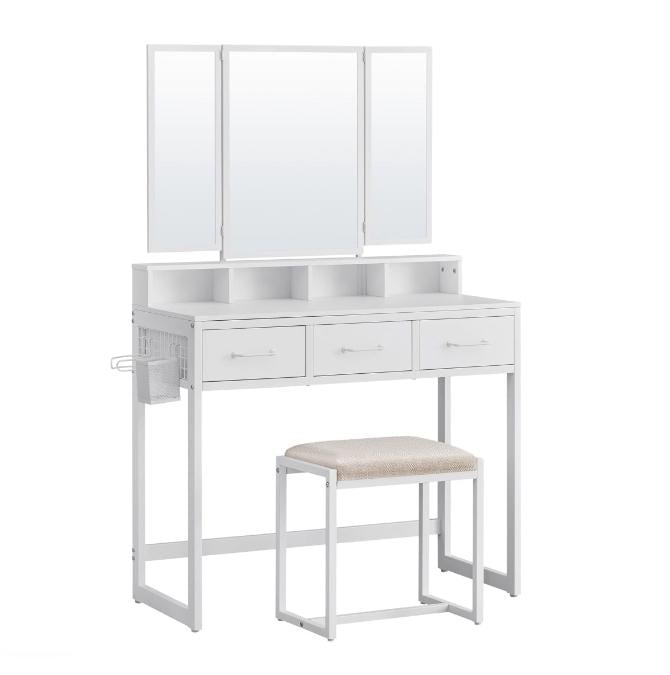 Туалетний стіл Leobert Vicco з пуфом Білий Туалетний стіл Leobert Vicco з пуфом Білий