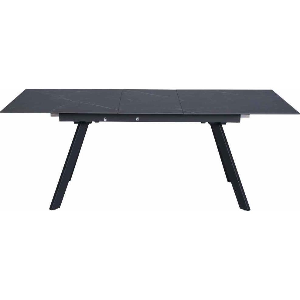 Стол обеденный Aston раскладной 8-10 мест 160 см Black marble (13593)