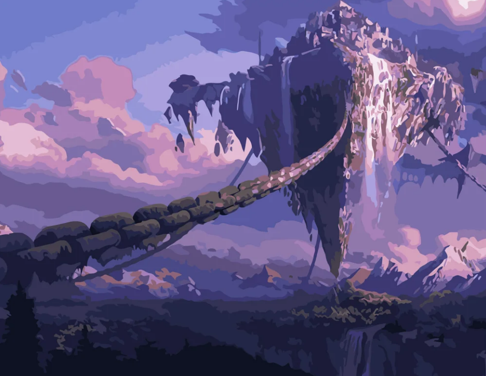 Картина по номерам Strateg Воздушный замок 40x50 см (GS351)