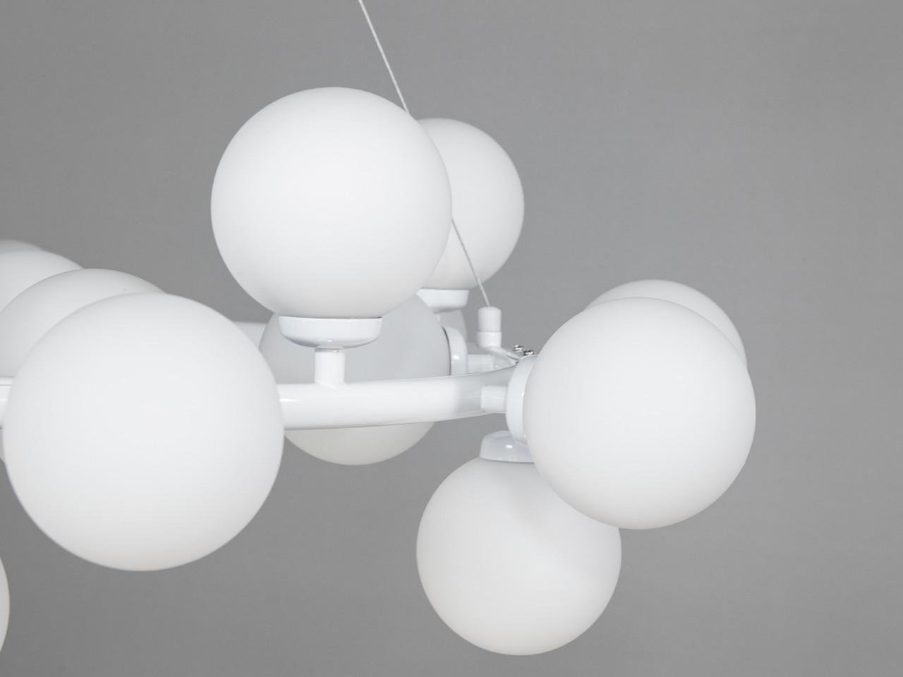 Люстра Пузырьки для холла LQ7063-20WH-LS на 20 ламп Белый (2565712483) - фото 3 Люстра Пузырьки для холла LQ7063-20WH-LS на 20 ламп Белый (2565712483) - фото 3