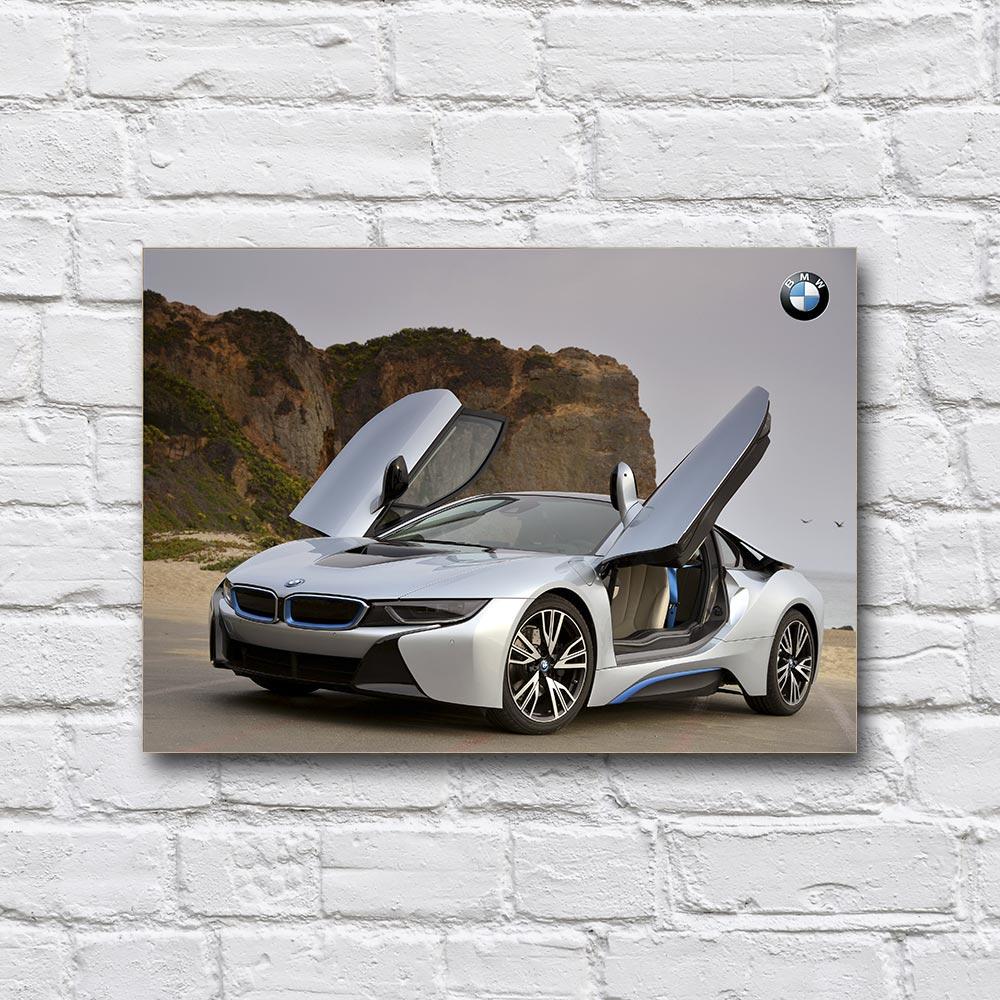 Постер деревянный BMW i8 210х297 мм (18167385)