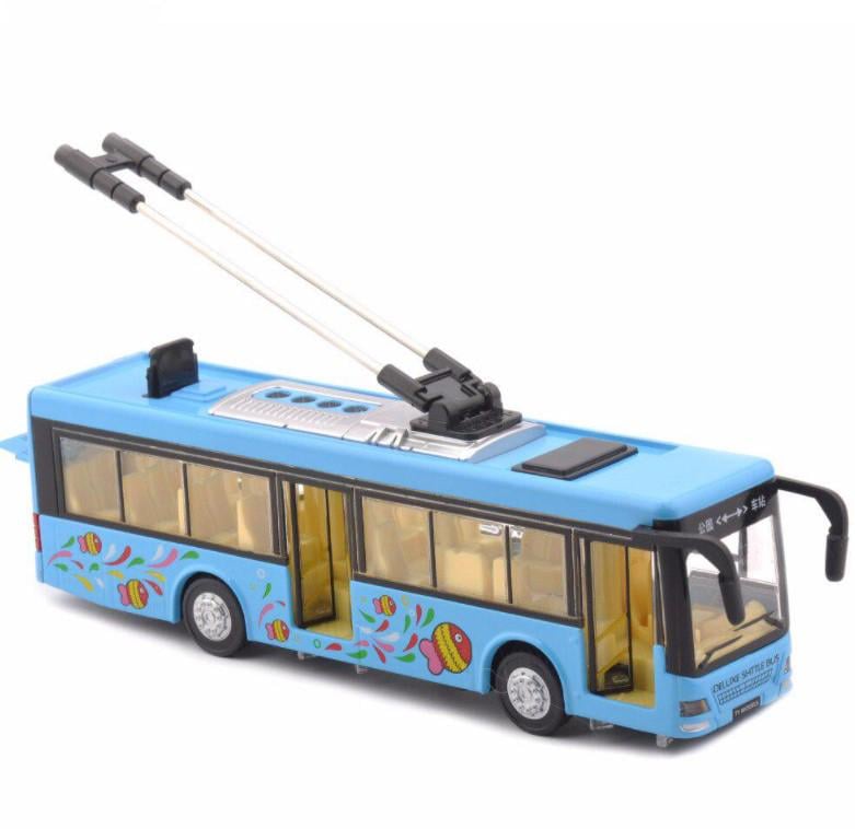 Детский игрушечный Трамвай с музыкой (Зеленый ) -