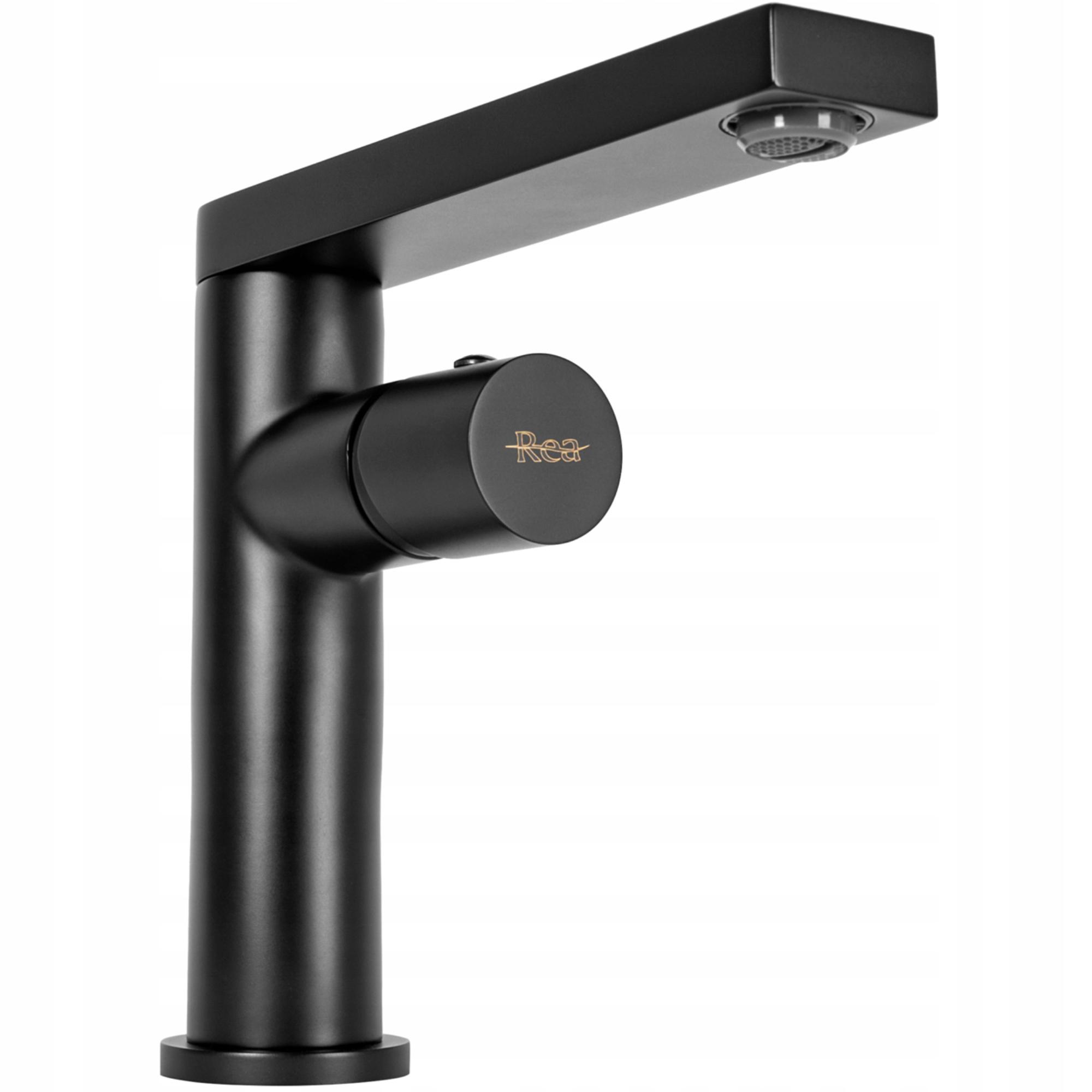 Смеситель для умывальника CUBO REA B2008 TAP reac-00000000519 однорычажный Черный (165331)