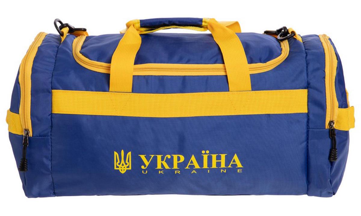 Сумка спортивная SP-Sport Украина 52х28 см Сине-желтый (GA-3-BLYL)