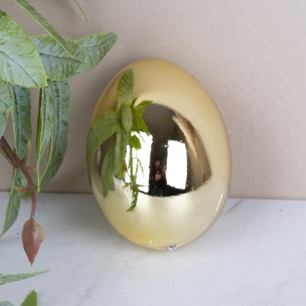 Декор гальваническое яйцо 6 см (LI002637)