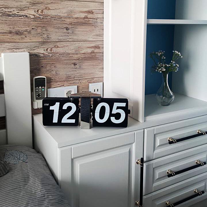 Годинник настільний-настінний Flip Clock HY-F018 перекидний Чорний (3405) - фото 13