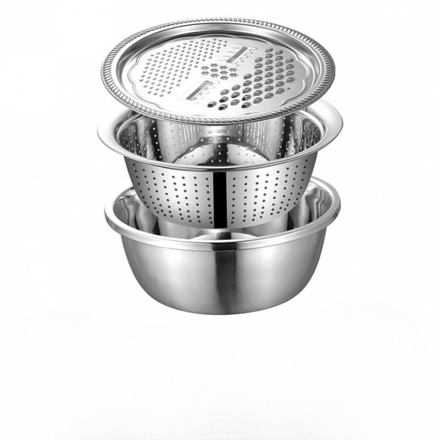 Кухонный набор многофункциональный из нержавеющей стали 3в1 Metal Basket Cutter (6-18-G7041) Кухонный набор многофункциональный из нержавеющей стали 3в1 Metal Basket Cutter (6-18-G7041)