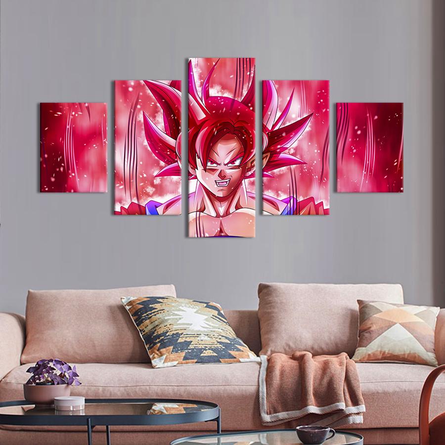 Картина на холсте Герой аниме Сайян Гоку 187x94 см (1422-52)