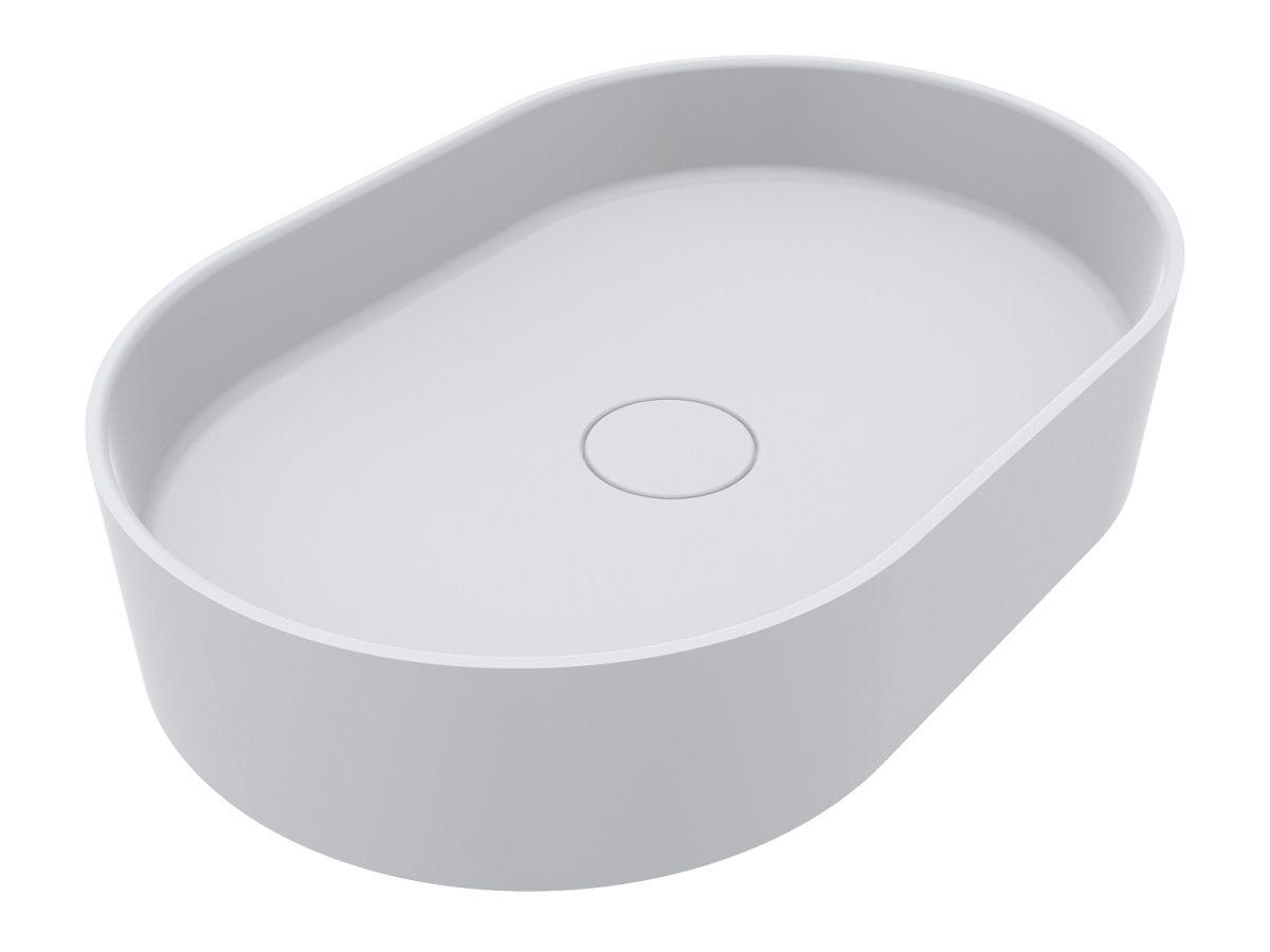 Умывальник Miraggio KIRA MIRASOFT с литого мрамора матовый Белый (84188)