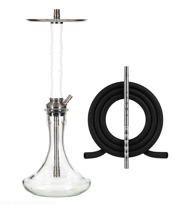 Кальян AROMA Hookah Charlie Steel White (23083)