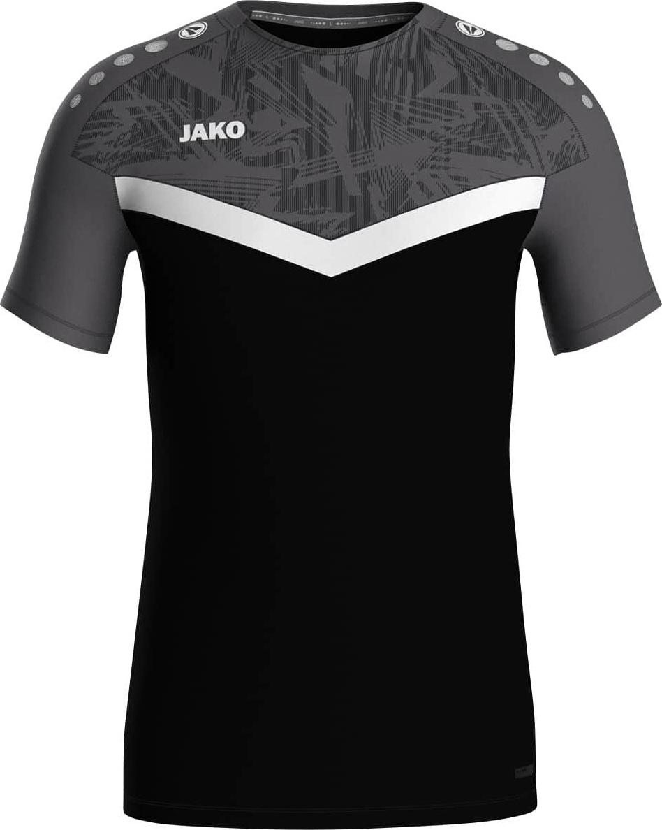 Футболка детская Jako ICONIC 164 см Черно-серый (6124-801)