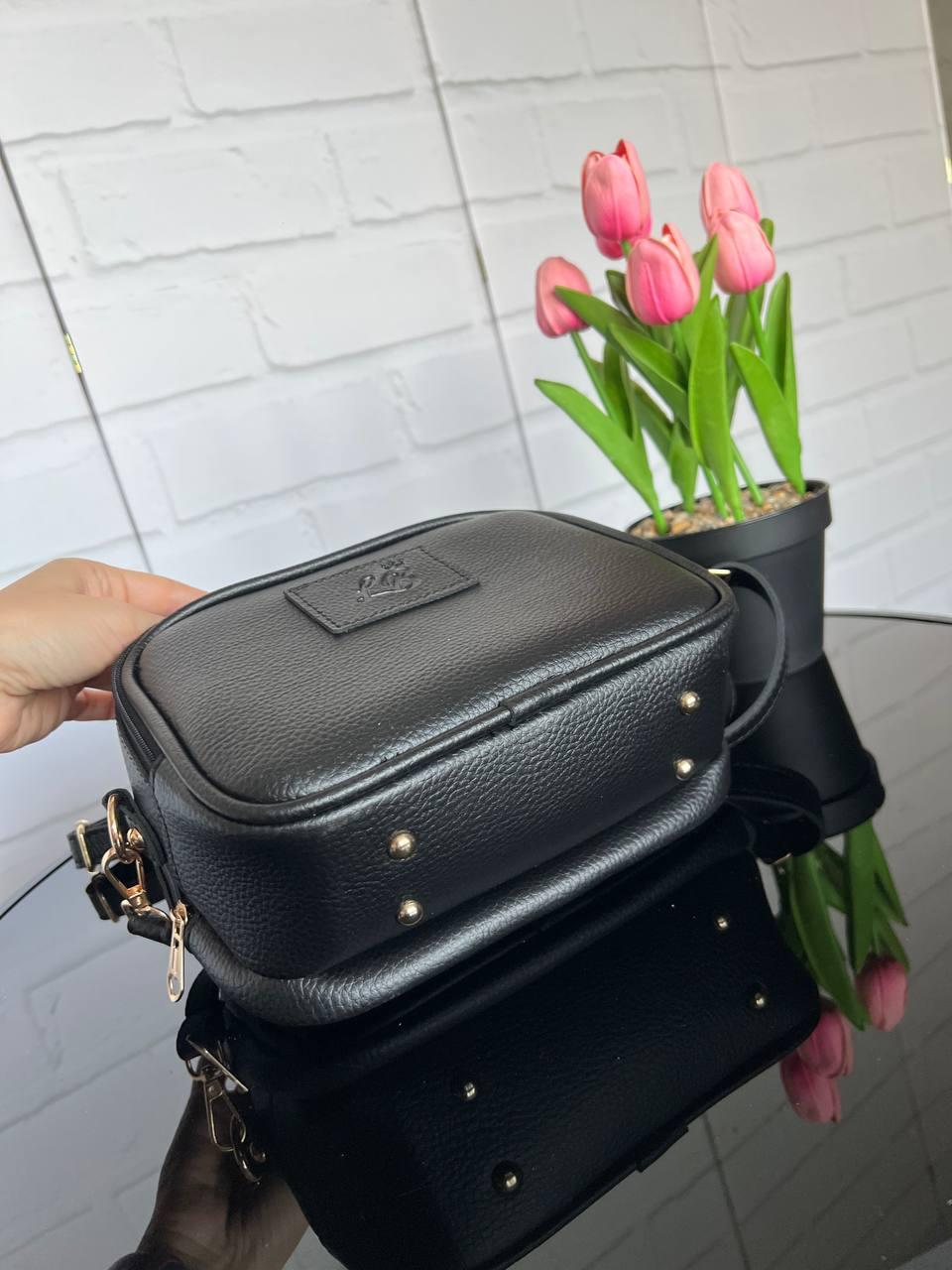 Сумка кросс-боди женская спортивная из экокожи Черный (2614674759) - фото 5