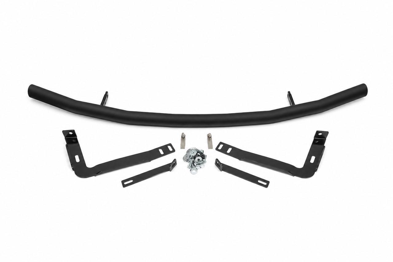 Передняя защита CAN ST008 для Mercedes Sprinter W907/W910 2018- гг. нержавеющая сталь Черный (191204)
