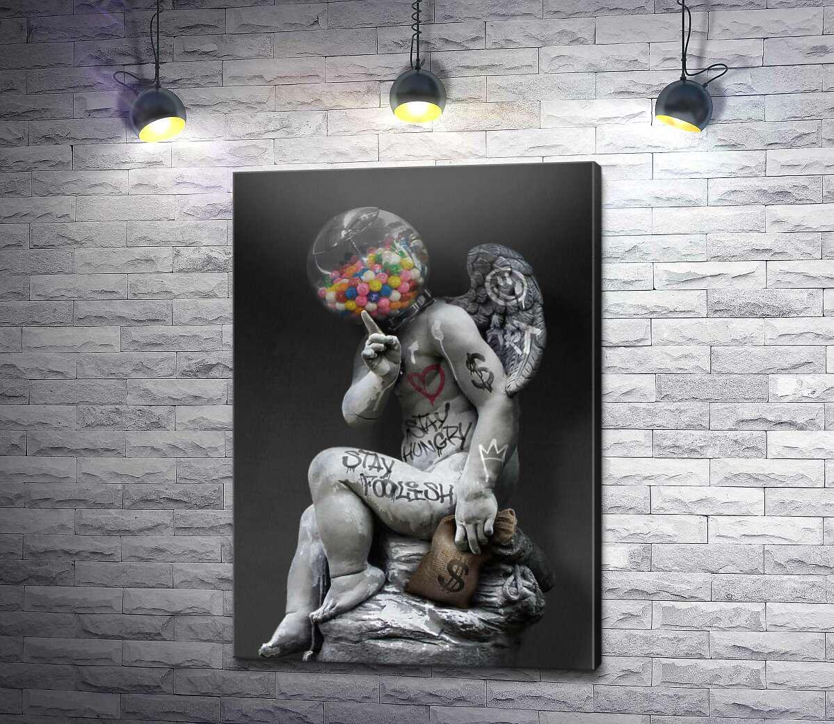 Картина ArtPoster Статуя ангела - Stay Foolish 70x100 см Модуль №1 (003873) Картина ArtPoster Статуя ангела - Stay Foolish 70x100 см Модуль №1 (003873)