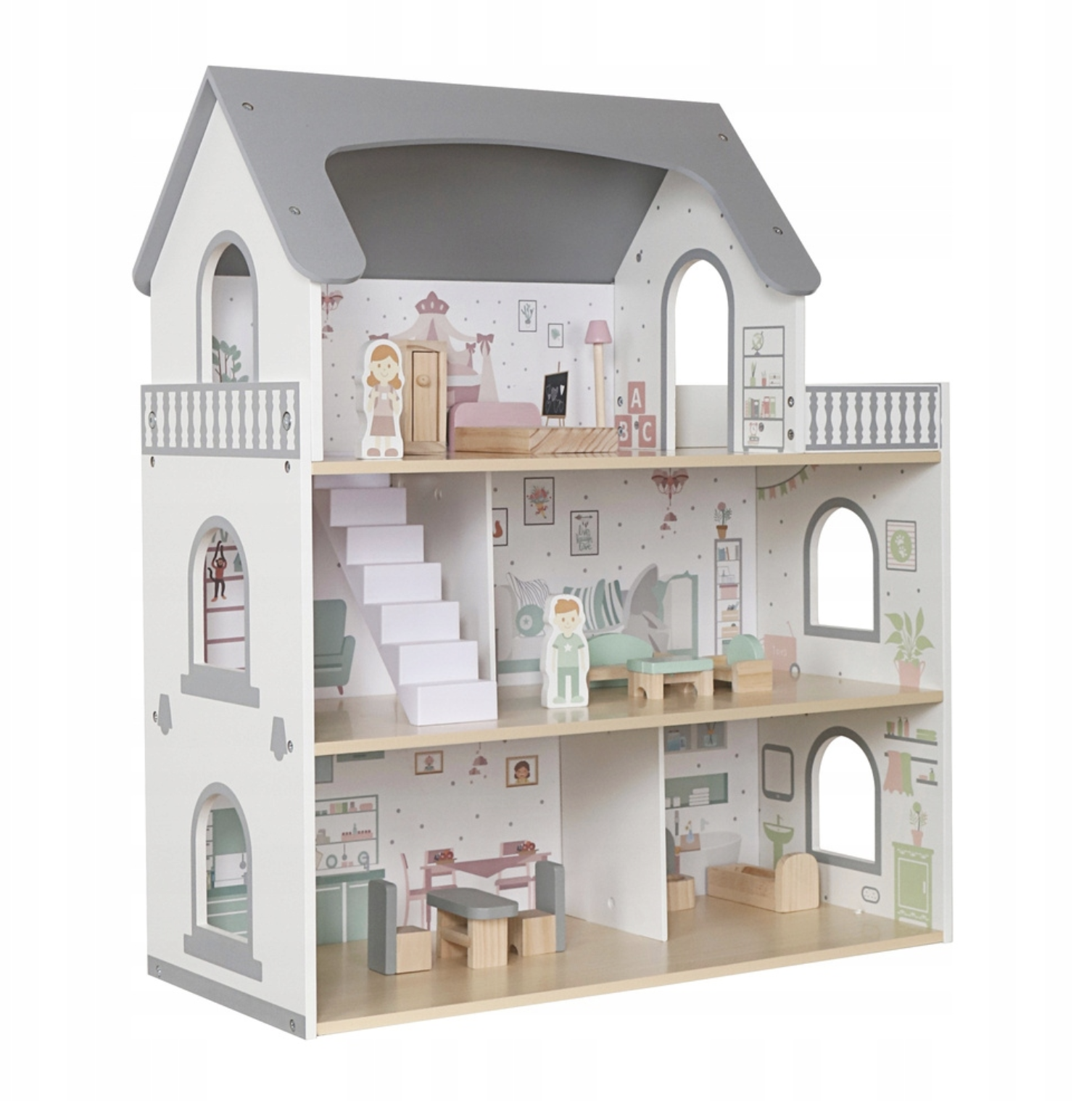 Кукольный домик деревянный CozyHouse с мебелью (2796161317) Кукольный домик деревянный CozyHouse с мебелью (2796161317)