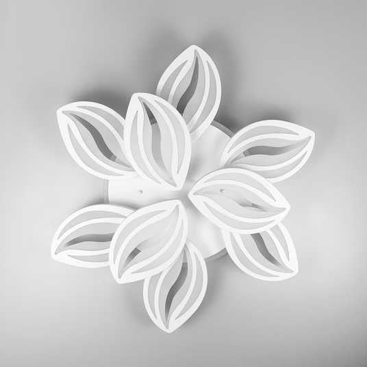 Люстра стельова LED 8092/6+3WH 3col dim EcoLed з димером та підсвічуванням 145W